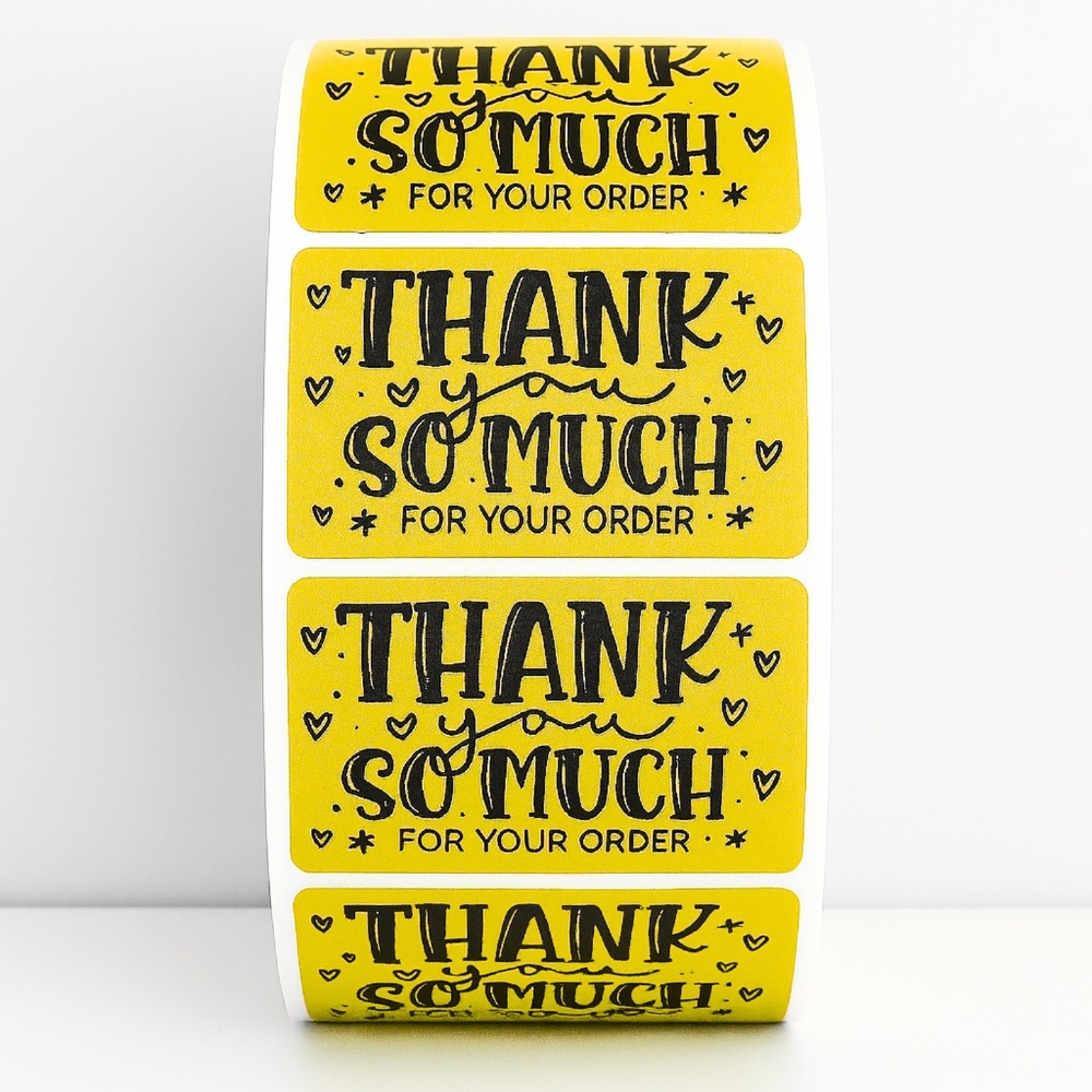 Thank You So Much For Your Order Sticker Small Shop sticker Small Business label - Picture 1 of 11